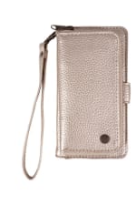 Leuke portemonnee telefoonhoes iPhone x goud metallic ZUSSS voor €7,50