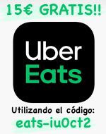 15€ descuento Uber eats para nuevos clientes