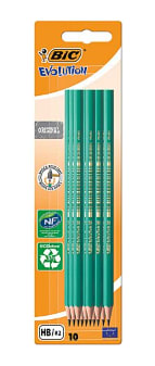 Carton de 10 crayons à papier BIC HB à 1€