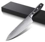 Damastmes keukenmes, 67 lagen koksmes 20 cm van VG-10 roestvrij staal voor €23,82 bij Amazon