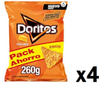 4 Bolsas de Doritos Tex Mex Sabor a Queso de 260g por 5.57€
