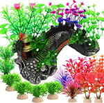 Puente con 23 plantas para acuarios por 8,24€ en Amazon
