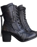 Scucs Dames Retro Comfy Chunky hak Veterlaarzen voor €26,70