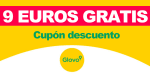 CÓDIGO de descuento de 9€ en cada pedido superior a 10€ en Glovo (NOVIEMBRE)
