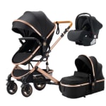 Cochecito de Bebé Plegable YAZOCO con marco de Aluminio 3 en 1 por 149,04€ (Nuevos usuarios 137,04€)