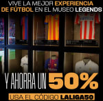 Código 50% Descuento entradas de Museo Legends de Laliga