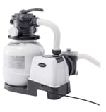 Depuradora Intex de Arena Krystal Clear 7,900 L/H Para piscinas desmontables hasta 37,800 L 6 funciones y sistema de bloqueo a solo 114,14€