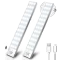 2 Piezas OUILA Luz LED Armario sensor movimiento Recargable 1000mAh por 14,30€