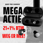 21% + 1% BTW korting op earbuds / earphones