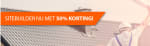 Sitebuilder met 50% korting