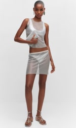 Falda de malla strass para Mujer por 3.99€