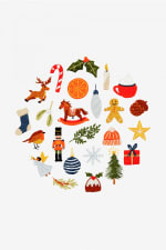 patrones de bordado gratis (con motivos navideños)