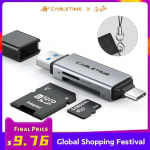 Descuento lector de tarjeta con USB y USB C por 7,50€