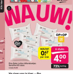 6 pakken Etos billendoekjes voor 4 euro (€0,67 per pak)