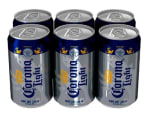 Pack x6 Cerveza Corona Light latas 330ml por $65
