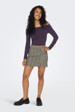 2 Falda corta de cuadros para Mujer Only por 7.48€