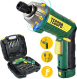 Teccpo Atornillador Eléctrico 9 Torsión Ajustable +45 Accesorios por 18,42€.