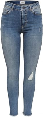 ONLY MID ANKLE RAW - Jeans Skinny Fit voor €11,99 bij Amazon