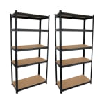 Pack 2 Estanterías Modulares Metálicas con 5 Baldas 875kg 90x40x180cm por 51,93€