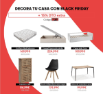 15% de descuento en todos los muebles