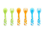 Munchkin - Set de 3 tenedores y 3 cucharas, surtido de colores