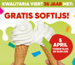 Gratis softijs op 5 april bij Kwalitaria)