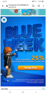 25% korting playmobil