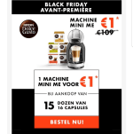 Nescafé Dolce Gusto voor €1 bij aankoop van 15 x 16 capsules.
