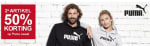 2e artikel met 50% korting op de Puma kleding bij Scapino