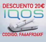 Descuento de 20€ en la tienda de Iqos