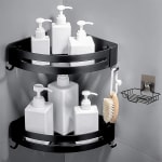 Enibon 2 Estante de Ducha Aluminio Antioxidante Sin Taladro por 19,54€