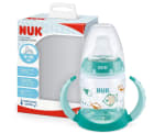 NUK First Choice + Botella para aprender a beber 6/18 meses 150 ml, indicador de temperatura boquilla antigoteo asas ergonómicas sin BPA por solo 4,79€