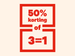 50% korting op complete bril of 3 halen 1 betalen bij Hans Anders