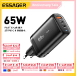 Carregador da Essager de 65W Gan Fast Charger - R$ 73,97