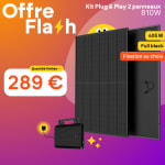 Kit Solaire Plug & Play 2 Panneaux 810W à 289€