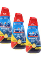 3 unidades Finish All in 1 Max Power Gel Limón 105 lavados 700 ml por 11,75€