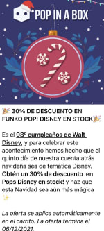 30% de descuento en Funko pops Disney