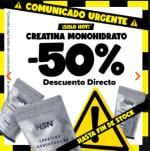 50% de descuento en Creatina monohidrato