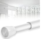 Barra extensible de cortina Blanco Rod&Trikin 73-175cm Φ25mm por 15,88€