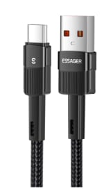 Cable trenzado USB tipo C de carga rápida 2mts, por solo 0,96€