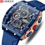 Relógio Retangular da Curren, modelo Quartzo Casual - R$ 124,06
