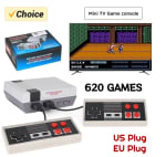 Miniconsola de juegos retro (NoC, NES on a Chip) con 620 juegos clásicos salida AV para TV dos mandos a solo 6,19€