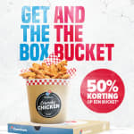 50% korting op een Chicken bucket bij aankoop van een pizza
