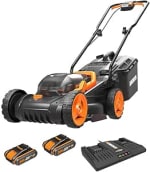Worx WG779E.2 40V 34cm Cordless Lawn Mower for £151.23