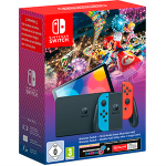 Nintendo Switch OLED Neón + Mario Kart 8 + 3 Meses Switch Online + Super Mario Bros Wonder por 349€