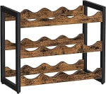 Songmics wijnrek met 3 planken voor €22,39 bij Amazon