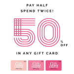 50% korting op cadeaukaarten bij Thea Jewelry