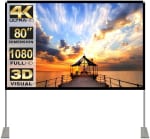 Pantalla de proyector con Soporte 80 Inch 16: 9 HD