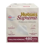 Toallitas Húmedas Huggies Supreme 480 pzas por $196 en Sam's Club