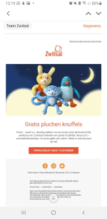 Gratis Zwitsal knuffel bij Kruidvat
